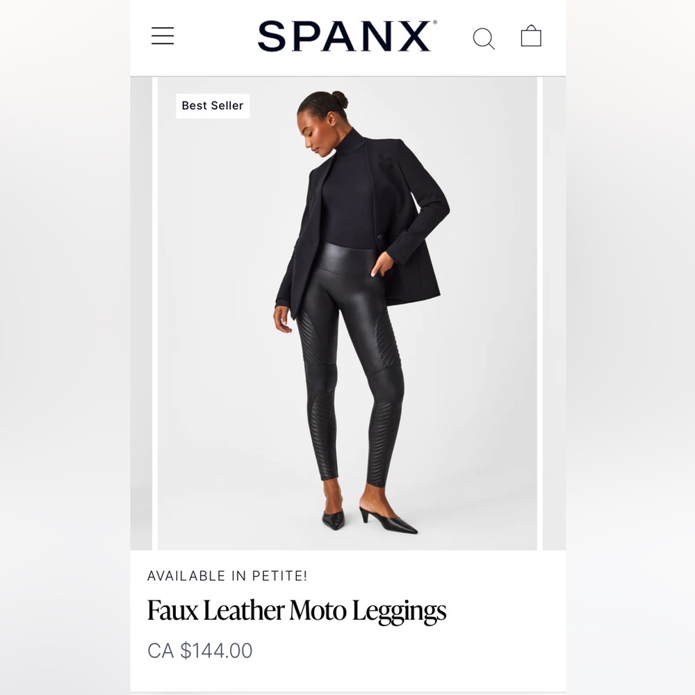 Faux Leather Moto Leggings